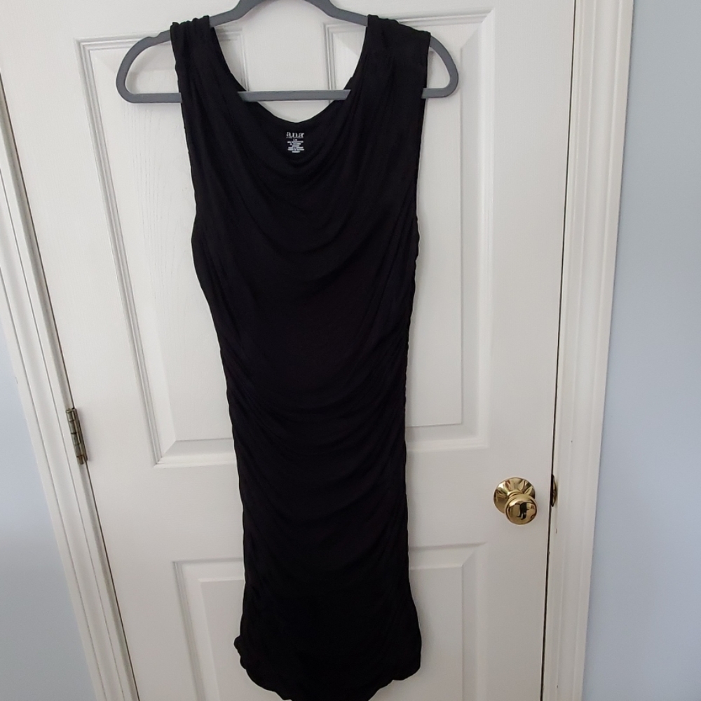 A.n.a. Black Shirred Dress